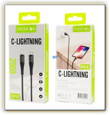 Green On Cable USB-C To USB Lightning GR10 2M